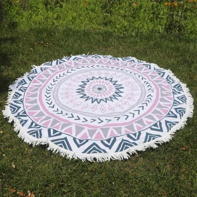 Round Beach Towel With Tassle