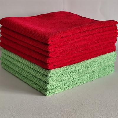 12 Pack Red Microfiber Cleaning Cloth - 40x40cm 300GSM Lint-Free Multipurpose Towels 