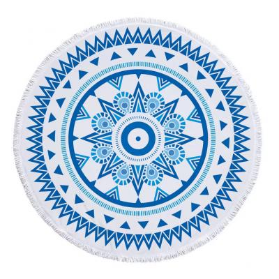 Wholesale Mandala Printed Microfiber Beach Towel, 150x150cm Beach Blanket