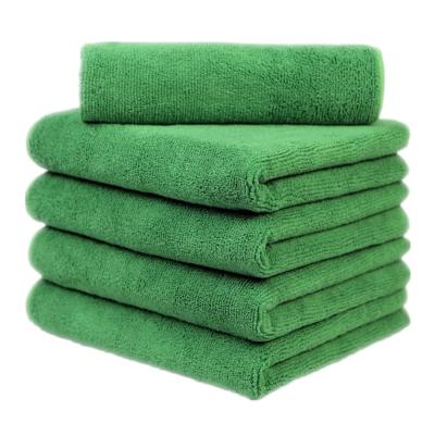 Green Microfiber Cleaning Cloth 30x30cm 300gsm