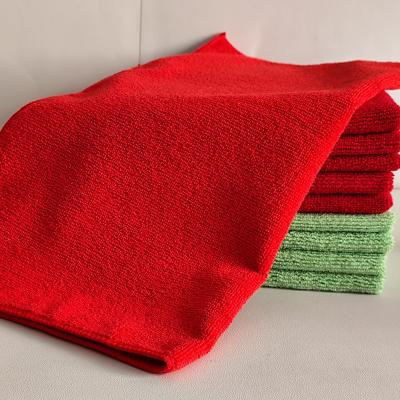 Red Microfiber Cleaning Cloth 40x60cm 300GSM